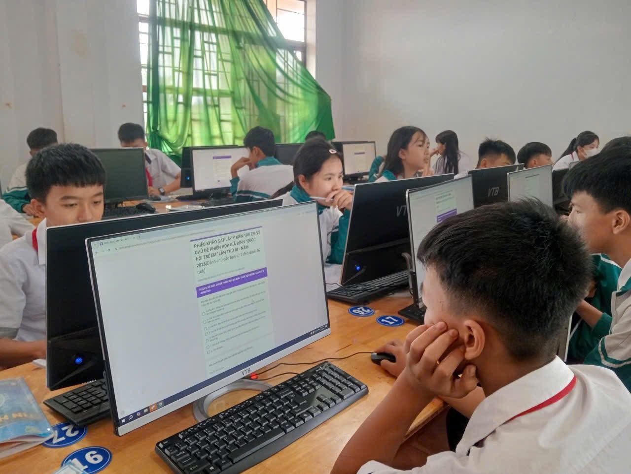 Liên đội Trường THCS Nguyễn Chí Thanh tổ chức Diễn đàn lấy ý kiến trẻ em