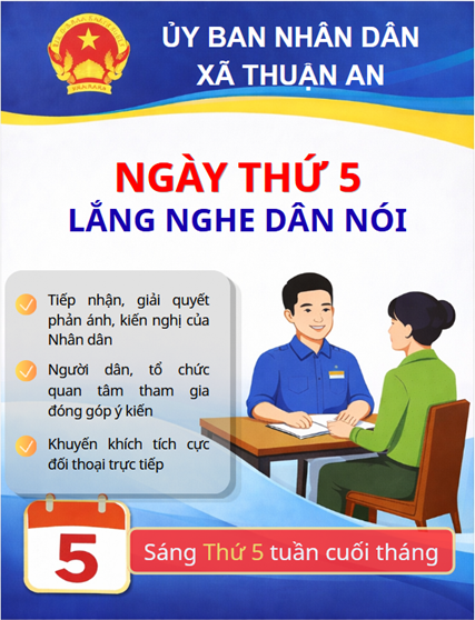 Xã Thuận An triển khai mô hình “Ngày thứ 5 lắng nghe dân nói”