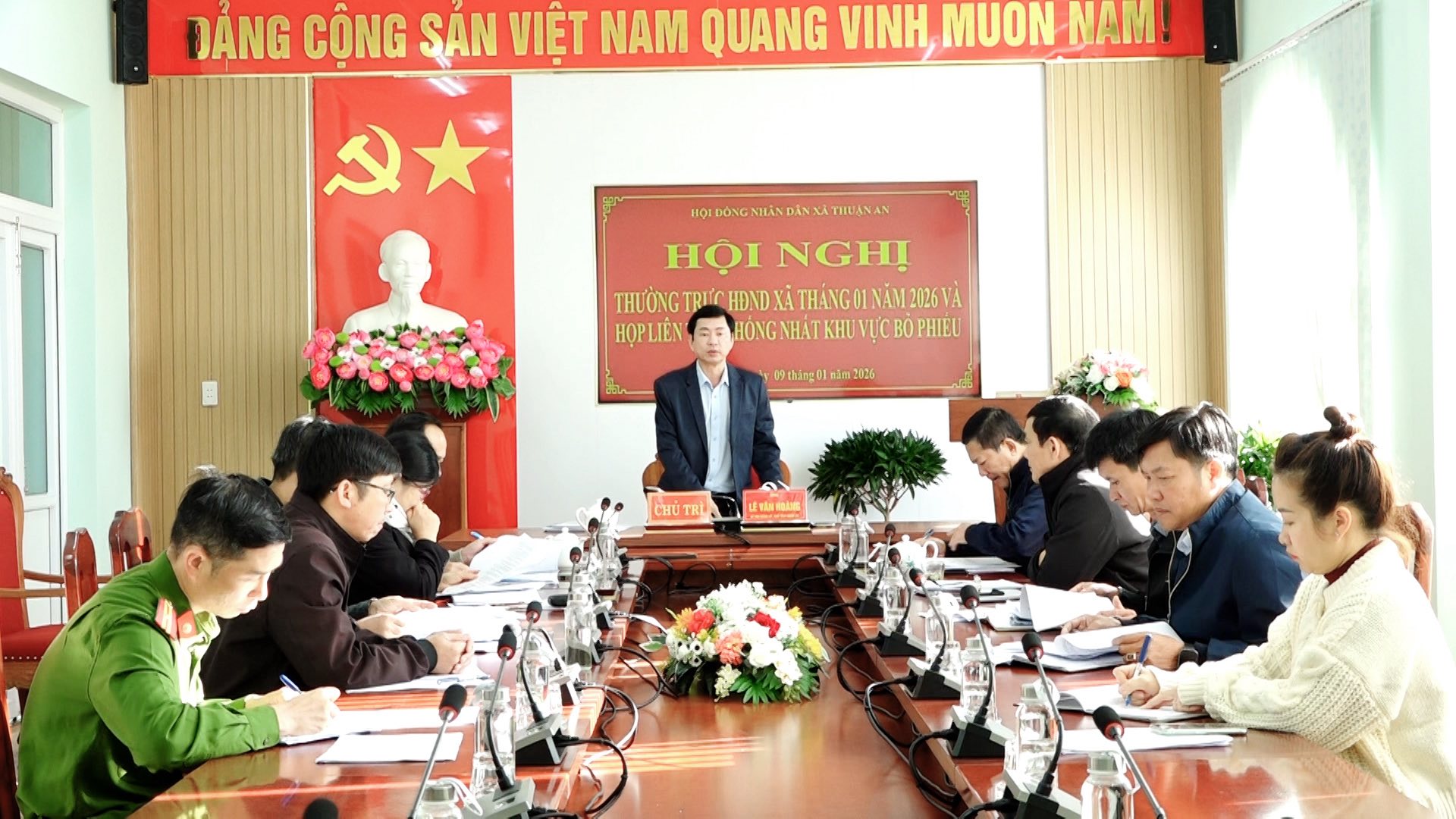 THUẬN AN: TỔ CHỨC HỘI NGHỊ THƯỜNG TRỰC HĐND XÃ THÁNG 01 VÀ HỘI NGHỊ LIÊN TỊCH THỐNG NHẤT KHU VỰC BỎ PHIẾU